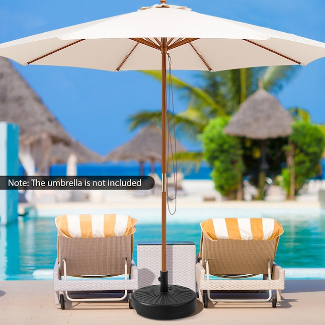 Base de parasol Coast - Remplissable - Ø51 cm - Max. 35 kg - Noir