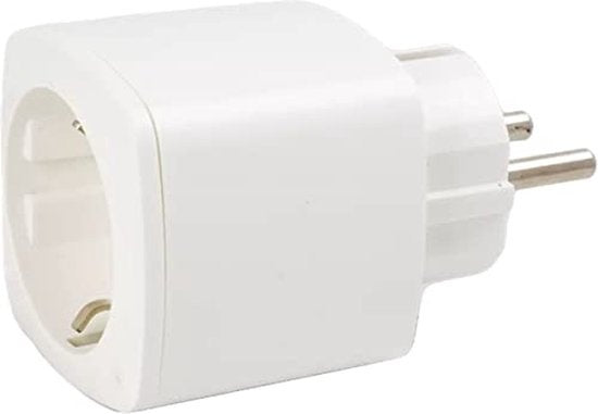 Denver Smart Plug avec compteur d'énergie - Mise à la terre - Minuteur - Prise intelligente - TUYA - Fonctionne avec Amazon Alexa et Google Home - Wifi - Pour iOS et Android - SHP102