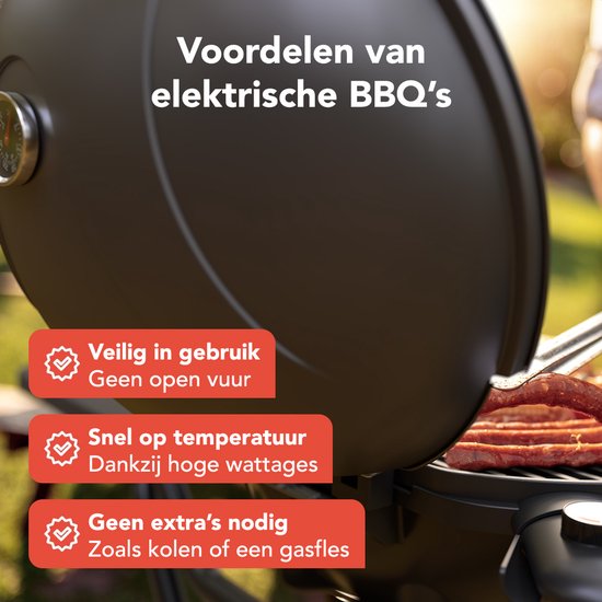 Barbecue électrique KitchenBrothers - 2-en-1 - Pliable - 2 400 W - 250 °C - Noir