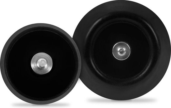VONROC Jeu de tampons d'appui 50mm & 75mm - Connexion M6 - Pour polisseuse - Avec bande velcro