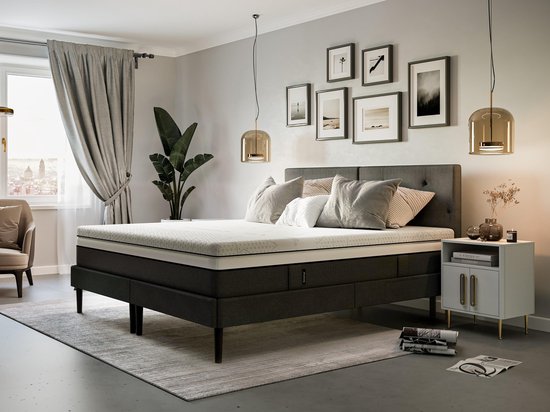 Surmatelas en mousse froide Emma Diamond - 90 x 200 cm
