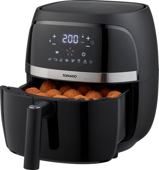 Tomado TAF3202B - Friteuse - Friteuse à air chaud - Capacité 3,2 litres - Affichage digital - 500g de frites - Sans PFAS - Best Buy - Aug & Nov 2024