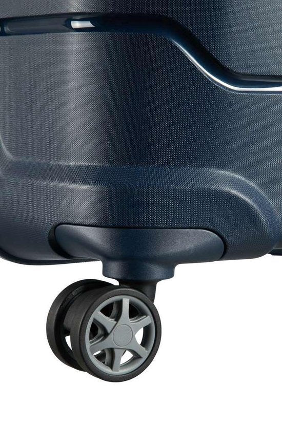 Samsonite Travel Suitcase - Flux Spinner 68/25 Expandable (Medium) Navy Blue