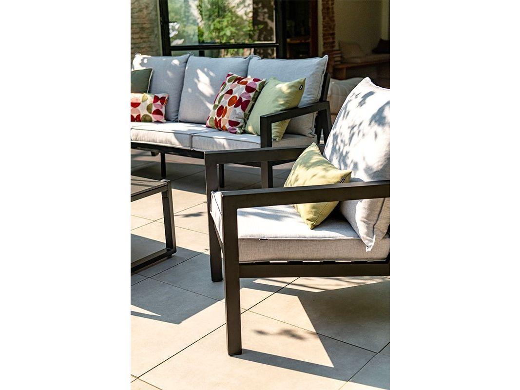 Ensemble de salon Hartman Mallorca - 4 pièces - Anthracite - Ensemble de mobilier de jardin