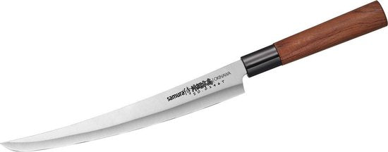 Couteau à viande Samura Okinawa 23,5 cm - Acier AUS-8 - Bois