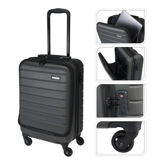 Proworld Valise à main - 37 litres - 35 x 22 x 55,5 cm - Noir