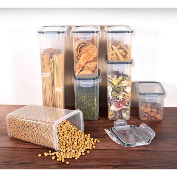 Boîtes de rangement Ceruzo - 7 boîtes de rangement avec couvercle