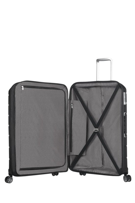 Samsonite Travel Suitcase - Flux Spinner 68/25 Expandable (Medium) Black