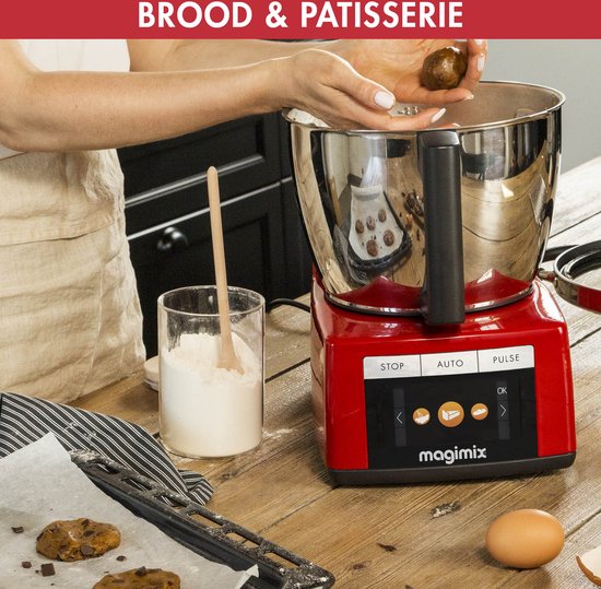Robot de cuisine à induction Magimix Cook Expert - Robot de cuisine avec 12 programmes - Rouge