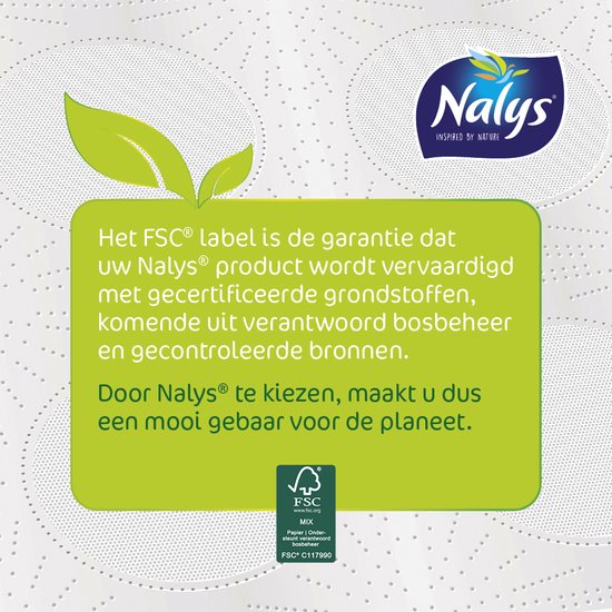 Nalys Excellence Papier hygiénique - 64 rouleaux - Papier hygiénique Maxi Sheets blanc (5 plis) - Emballage Avantage - Emballages en papier