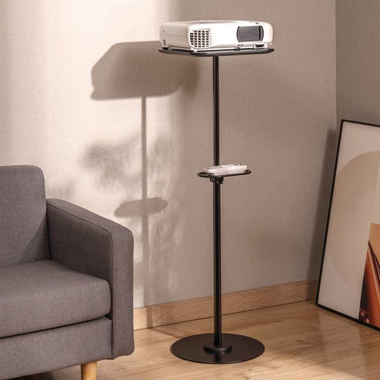 VDD - Beamer Tripod - Beamer Bracket - Beamer Stand - Projector Stand - Beamer Holder - Beamer Table - media shelf - black
