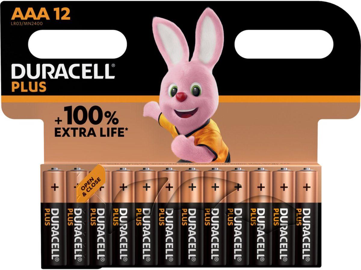 Piles alcalines Duracell Plus - format AAA - 48 pièces - LR03
