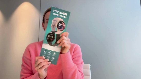 Montre de sport - Fitage - Smartwatch - Montre podomètre - Traqueur d'activité - GPS - Noir