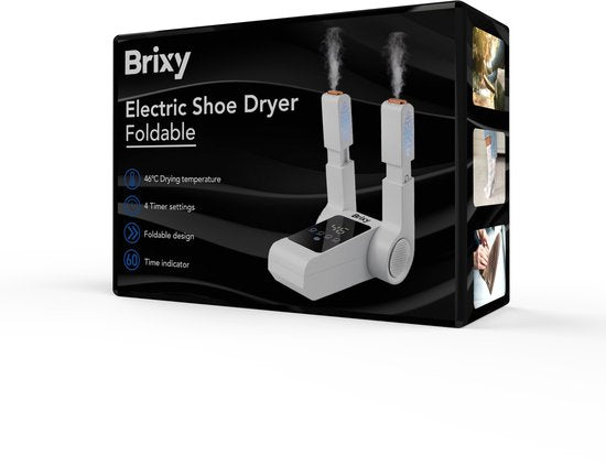 Brixy Shoe Dryer & Shoe Freshener - Ozone - Fonction de séchage - Shoe Dryer Fresh - Sèche-chaussures - Blanc