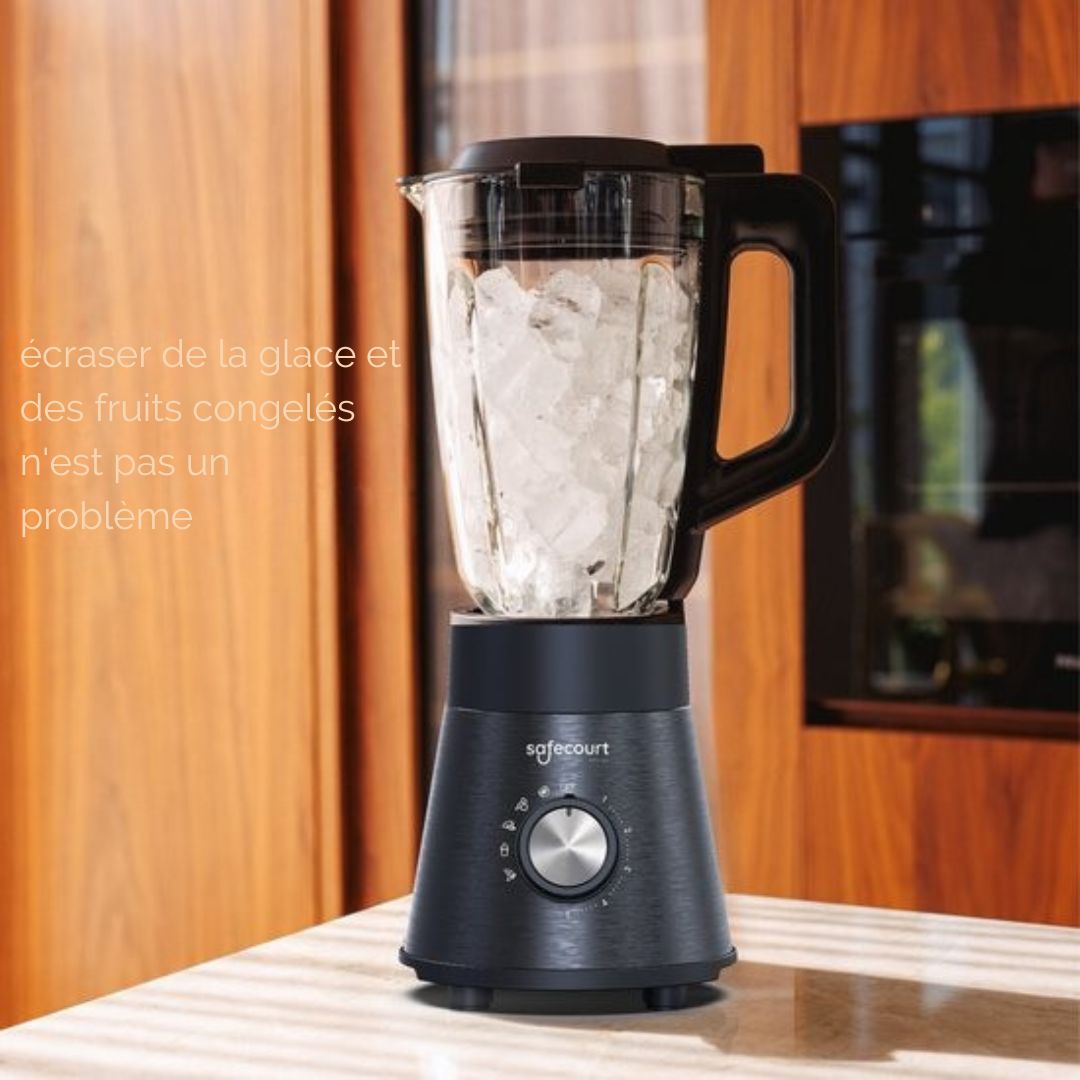 Blender Safecourt Kitchen - 5 programmes automatiques - Smoothie - 1300 watts - Noir