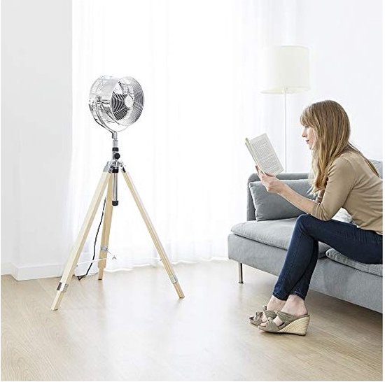 Ventilateur trépied Cecotec Energysilence, 1200 woody Métallique, Bois