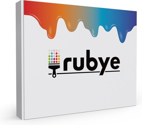 Rubye® Painting On Number Adults - Four Seasons - With Canvasing Canvas, Easel and Brushes - 40x50cm