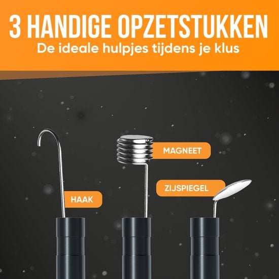 Strex Caméra d'inspection avec écran 10M - 1080P HD - écran LCD 4,3 pouces - étanchéité IP67 - éclairage LED - endoscope - caméra d'inspection - microSD 32gb inclus