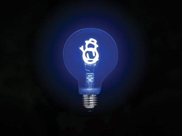 Vellight Deco Bulb - Ampoule Led - Filament (doré) en forme de bonhomme de neige - 220-240 V