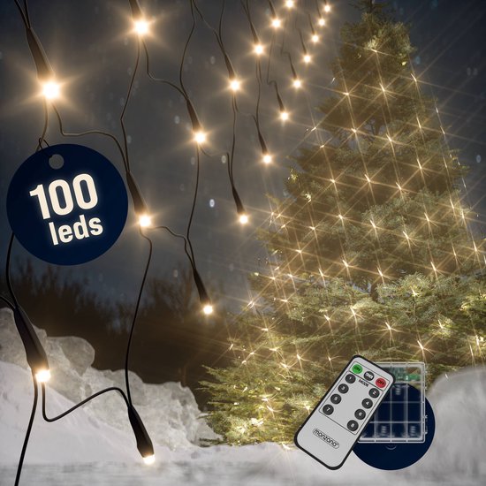 Rideau lumineux - 120 x 120 cm - LED - Grille d'éclairage