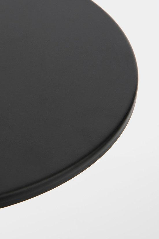 Mica Decorations Table d'appoint Royale - H55 x Ø40 cm - Métal - Noir