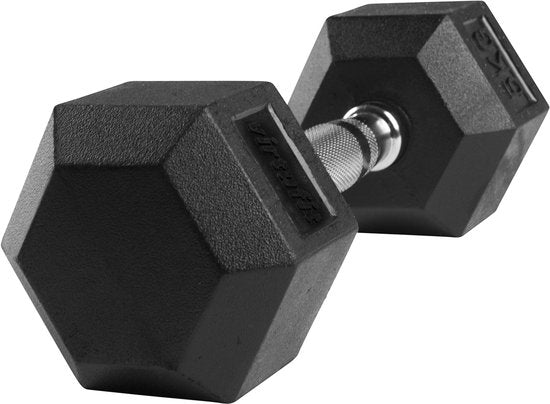 VirtuFit Hexa Dumbbell Pro - 5 kg - Hexagon Dumbbell - Durable et résistant - Entraînement musculaire - Poids - CrossFit & Fitness - Convient aux débutants et aux professionnels - Vendu à l'unité