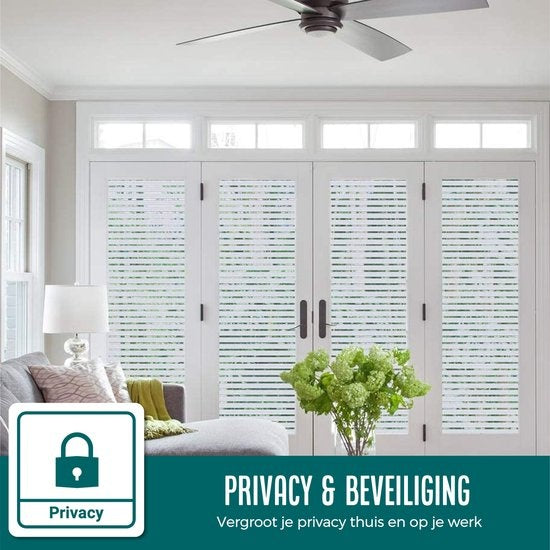 Homewell Film pour fenêtre HR++ 70x300cm - Solaire et isolant - Statique - Rayures