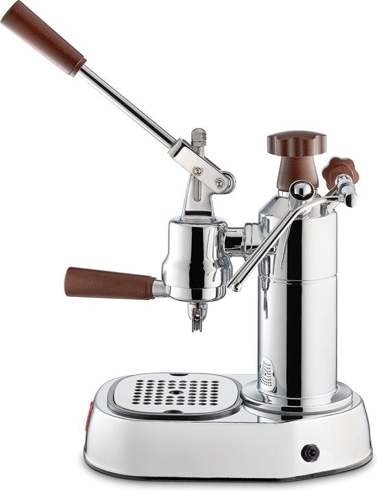 Machine à expresso La Pavoni Europiccola Lusso avec poignées en bois LPLELH01EU