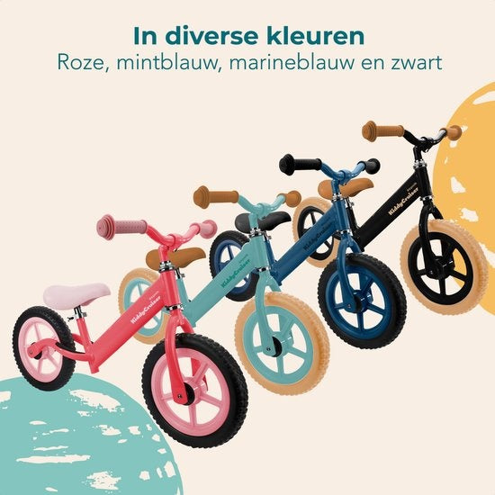 LifeGoods KiddyCruiser Balance Bike - 2 ans - Garçons/ filles - Noir