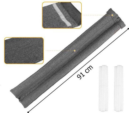 Butée de porte anti-courants d'air - Rouleau anti-courants d'air double pour porte ou fenêtre – Coussin anti-courants d'air – Bande anti-courants d'air – Butée anti-courants d'air – Bande anti-courants d'air – Rouleaux anti-courants d'air – Coussin anti-c