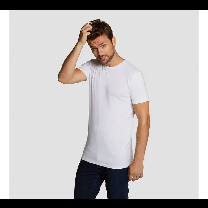 Bamboo Basics - M - T-Shirts Ruben - Pack de 2 - Hommes - Blanc