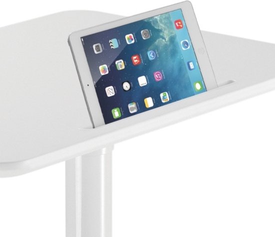 Bureau assis-debout réglable en hauteur - table pour ordinateur portable - plan de travail 71 cm x 50 cm