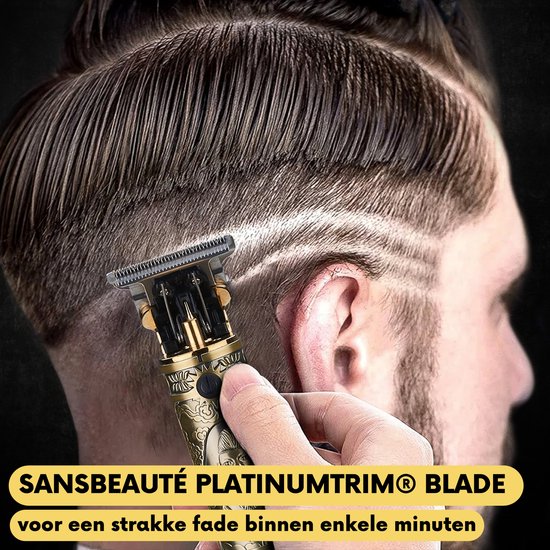 Tondeuse à cheveux professionnelle en T sans fil - Sansbeauté® Buddha Trimmer - Tondeuse à barbe - Tondeuse à cheveux pour hommes - Cheveux - Tondeuse à cheveux - Machine à cheveux pour coiffeurs - Tondeuses à cheveux - Barber Hair Clipper - Hairdresser's
