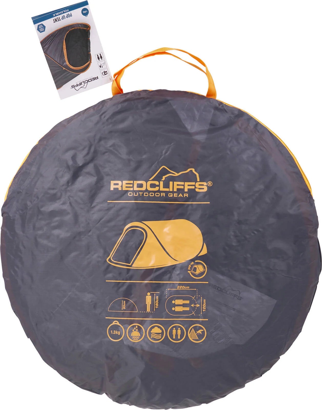 Tente pop-up Redcliffs Outdoor pour 2 personnes, 220 x 120 x 95 cm