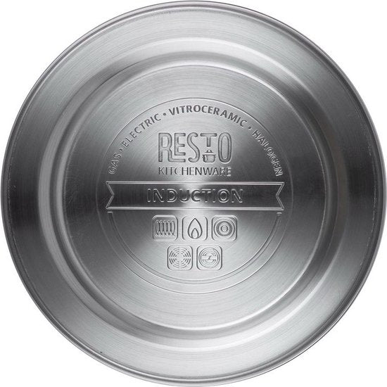 Bouilloire sifflante - Resto - 3L - Acier inoxydable - Induction - Argenté