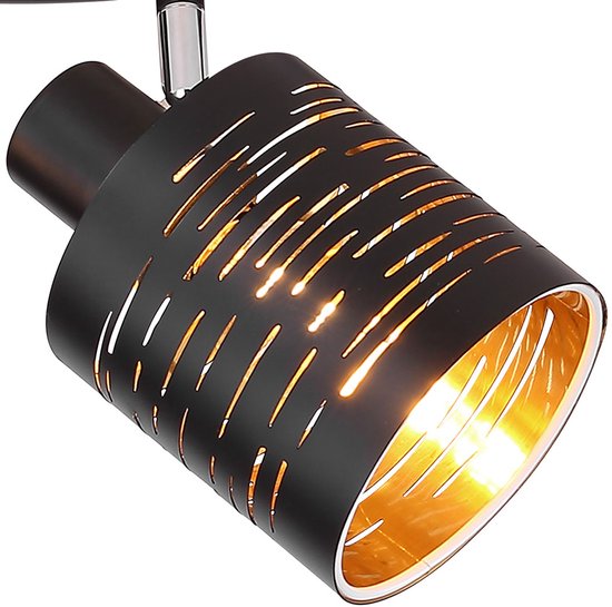 Globo - spot - TUNNO - noir - métal - spot en saillie - E14 - 15342-2