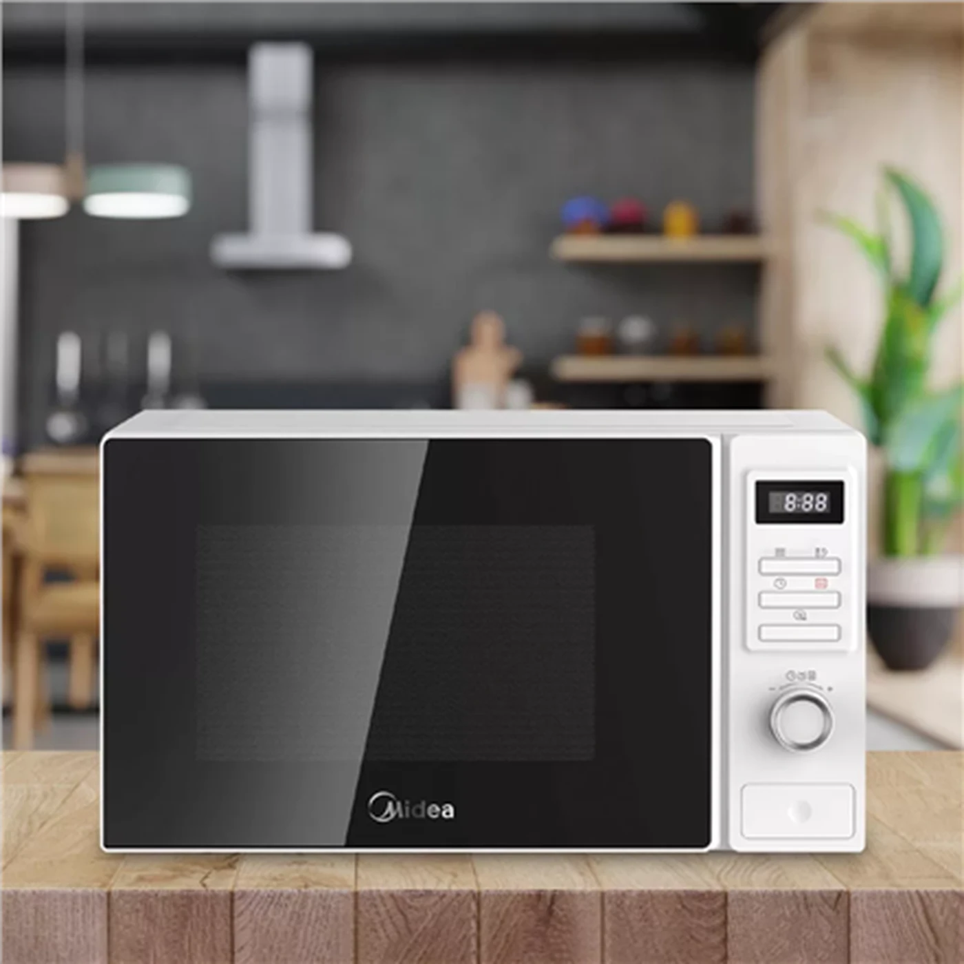 Micro-ondes Midea MAM720C2AT - Blanc - 700 W - 20 litres - Modèle autonome - 49 x 38 x 30 cm