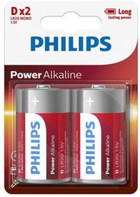 Philips LR20P2B - piles D / LR20 - 2 pièces