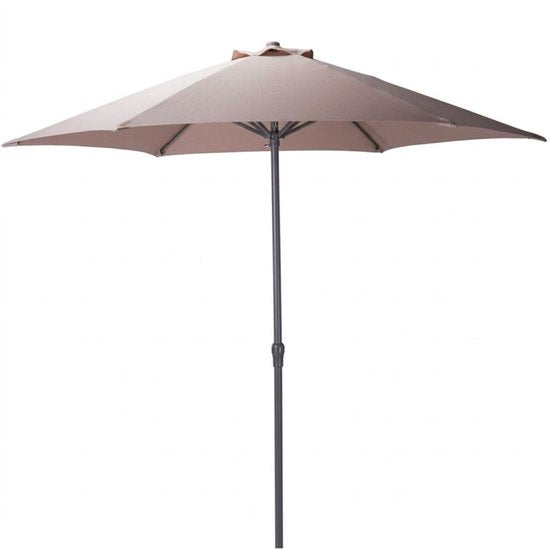Parasol Koopman - Parasol de jardin - Taupe - Aluminium - 230 x 225 cm