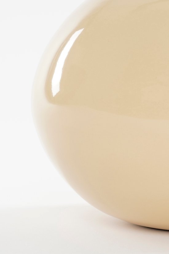 Vase Mica Decorations - H36 x Ø25 cm - Métal - Beige