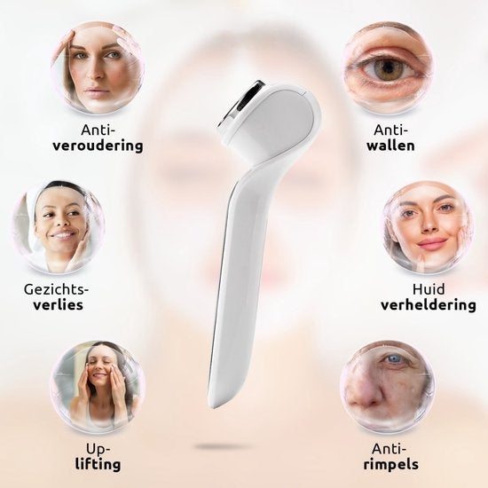 TheBeautyWay Skin Rejuvenator - 7 étapes - Sans fil - Appareil de lifting - Appareils de lifting pour femmes - Appareil de lifting - Soins de la peau - Rechargeable par USB - Nettoyant pour le visage - Réduit l'acné, les lignes, les rides et la fatigue
