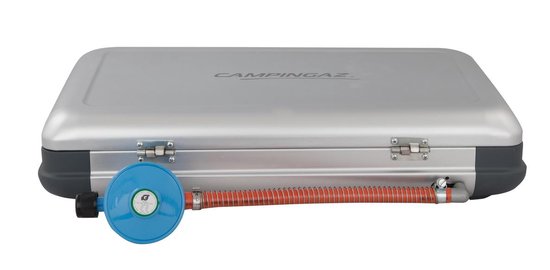 Campingaz Camping Kitchen 2 CV - Réchaud de camping - réchaud 2 feux - 2 x 2 000 watts - gris argenté