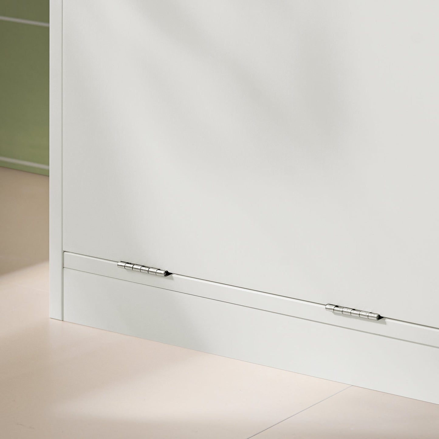 SoBuy Meuble de salle de bains - avec tiroir et sac à linge amovible - 71 x 33 x 85 cm - blanc