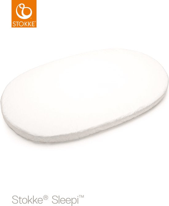 Drap-housse pour lit bébé Stokke® Sleepi™ - 120 cm - Blanc