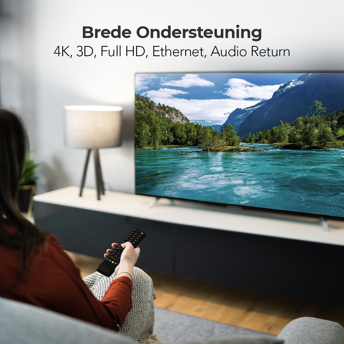 LifeGoods Câble HDMI 2.0 - 1.5M - 18Gbps - 4K (60Hz) - Noir