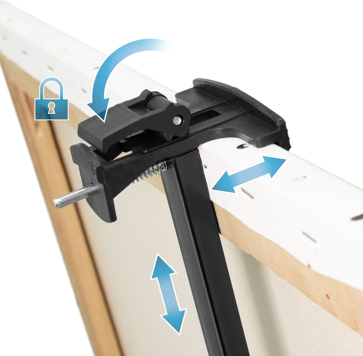 Chevalet pliable - Artist - Chevalet en métal - Avec sac - réglable en hauteur - Noir