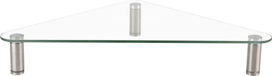 Rehausseur d'écran modèle d'angle triangle réglable verre aluminium