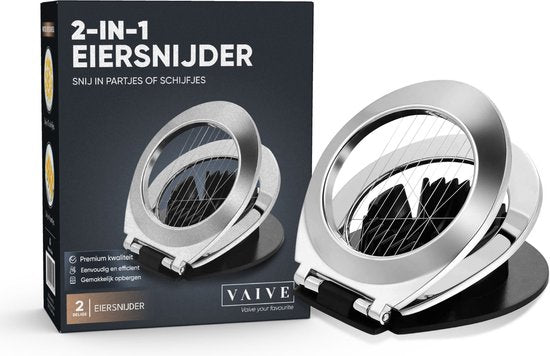 VAIVE Coupe-oeufs lavable au lave-vaisselle - acier inoxydable - Coupe-champignons - Ustensiles de cuisine