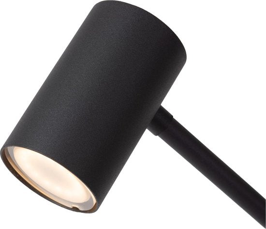 Lucide TIPIK - Lampadaire rechargeable - Batterie - LED à 3 niveaux de réglage de l'intensité - 1x3 W 2700 K - Noir