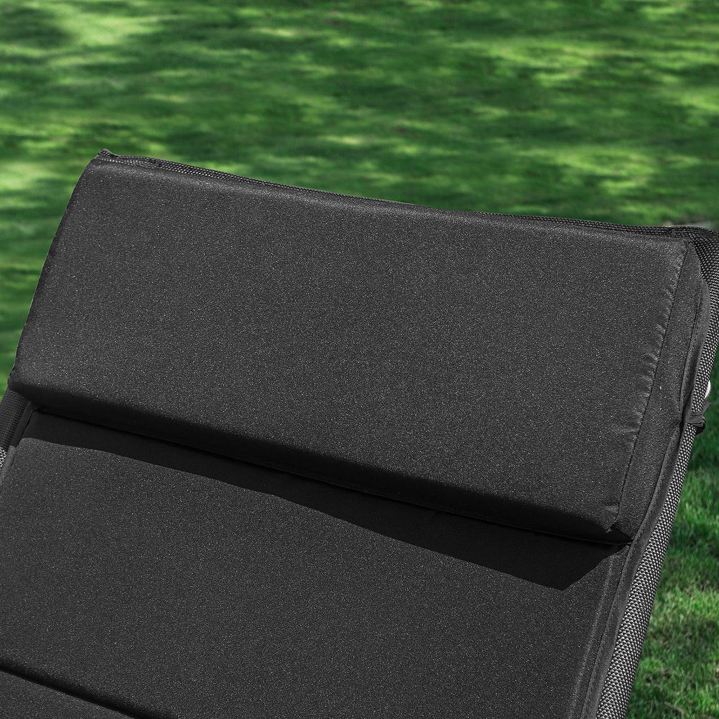 Coussin ergonomique SoBuy pour fauteuil à bascule avec appui-tête - Noir - 170 x 50 x 5 cm